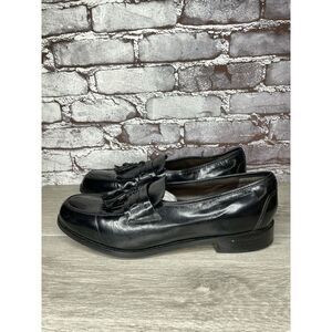 Nunn Bush Dress Flex Black Leather Kiltie Tassel Loafers Shoes Men’s 12M US/45EU